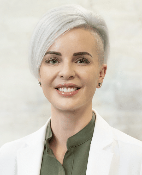 Portrait of Marissa Pickavance for Alkemē Aesthetics & Dermatology in Moline, IL.